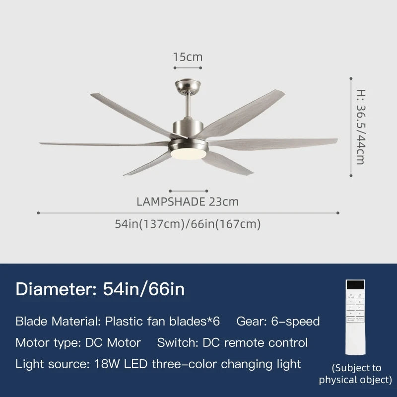 Inverter Ceiling Fan with LED Light