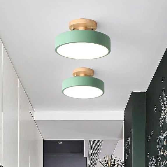 Nordic Log Round LED Ceiling Light