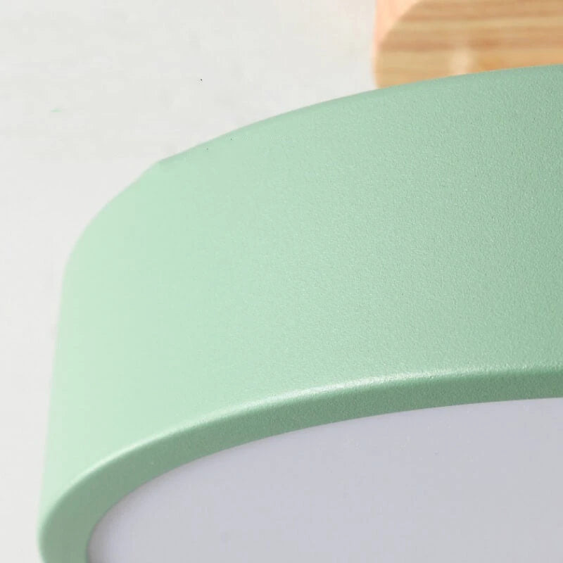 Nordic Log Round LED Ceiling Light