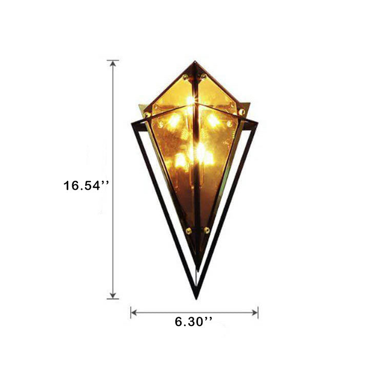 Glass Triangle Wall Lamp