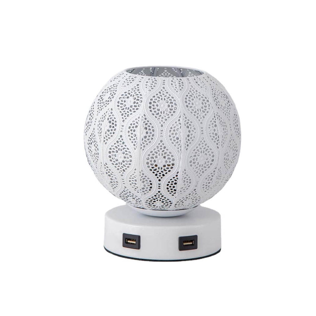 Spherical Metal Projection Decorative Table Lamp