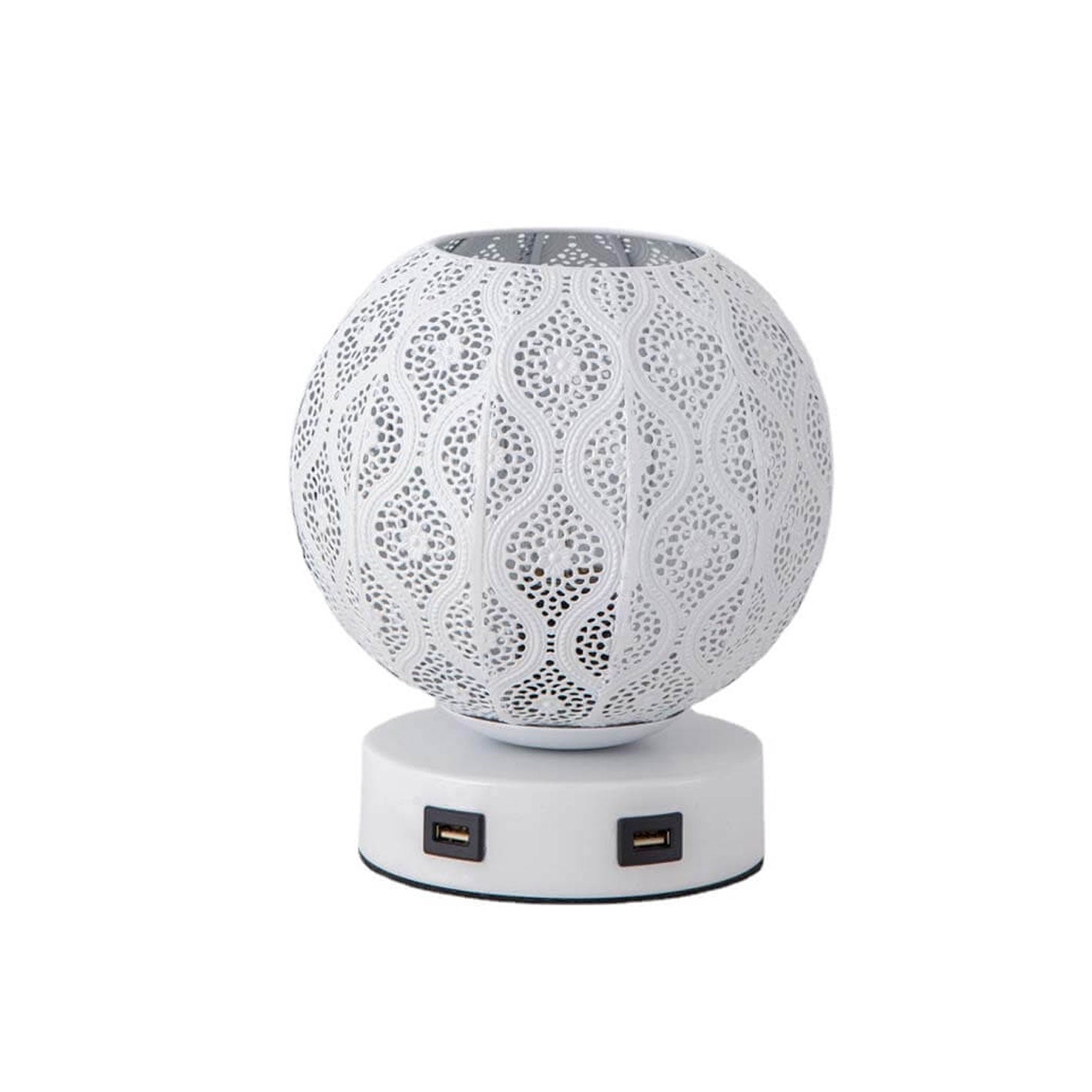 Spherical Metal Projection Decorative Table Lamp