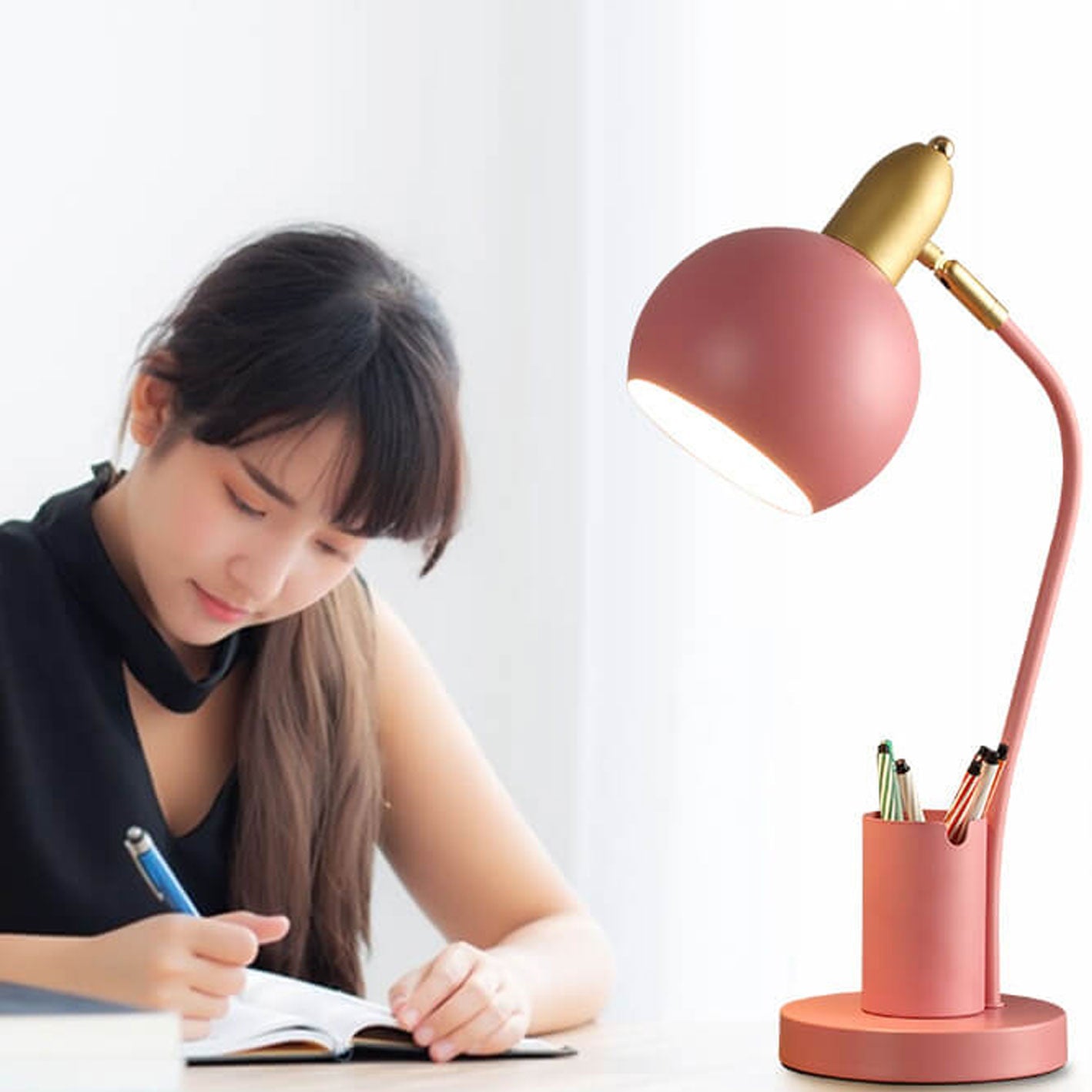 Solid Color Student Pen Table Lamp