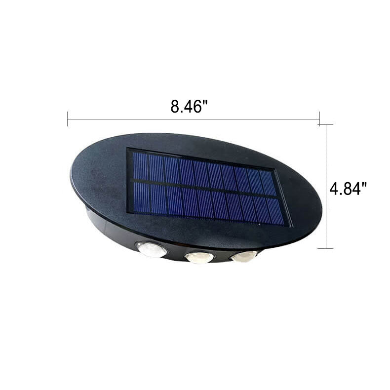Round Tempered Glass Garden Outdoor Light
