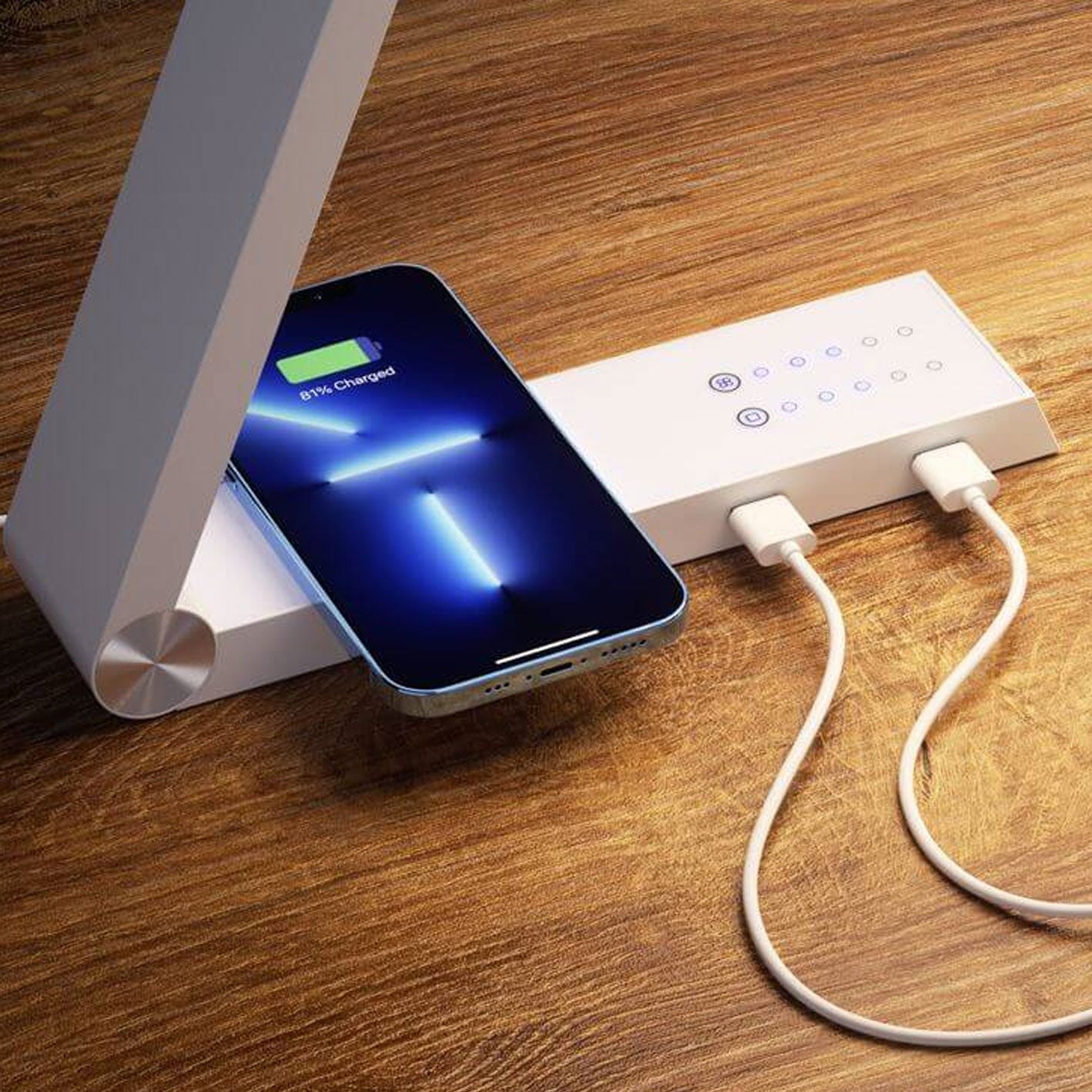 Intelligent Triangle Wireless Charging Table Lamp