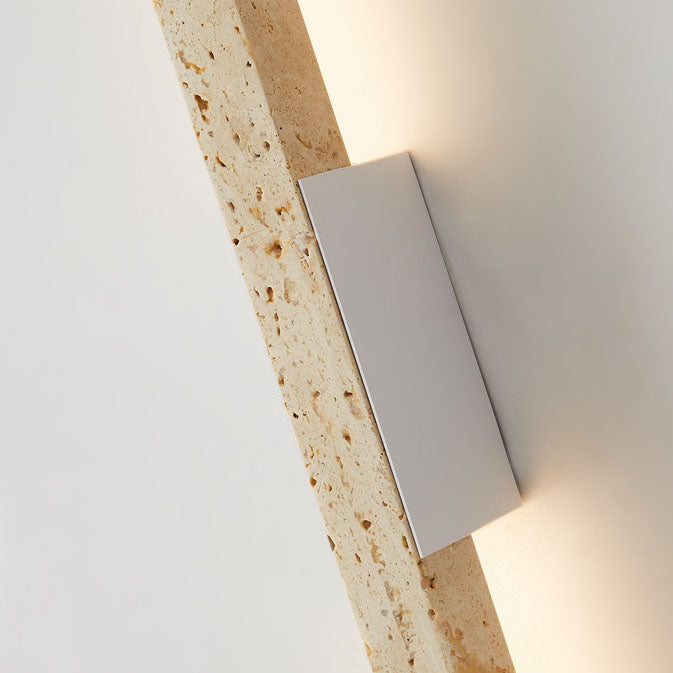 Yellow Travertine Long Strip Wall Lamp