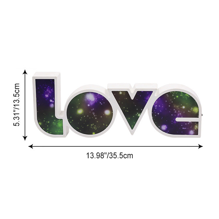PS LOVE Letter Bedroom Table Lamp
