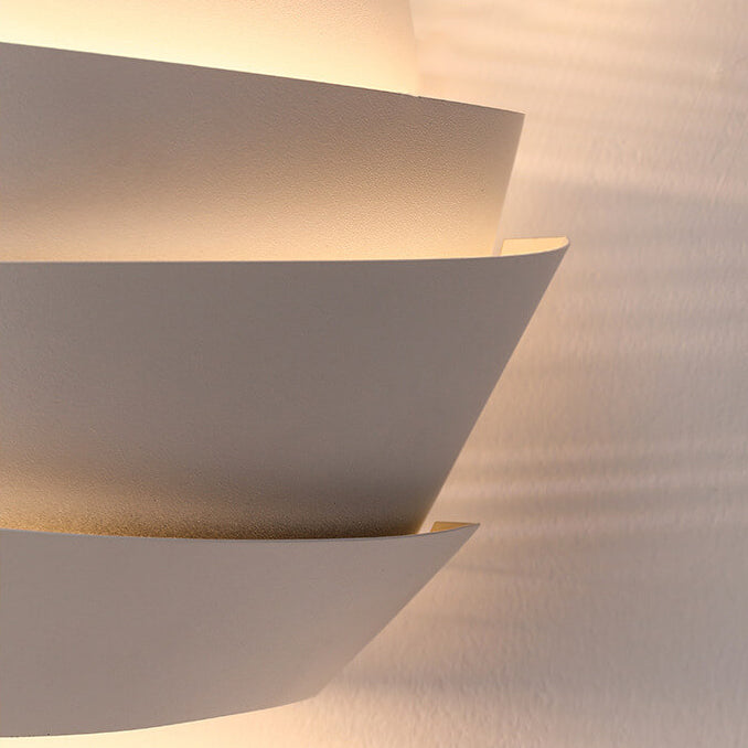 Layers Half Cylinder Iron 2-Light Wall Lamp
