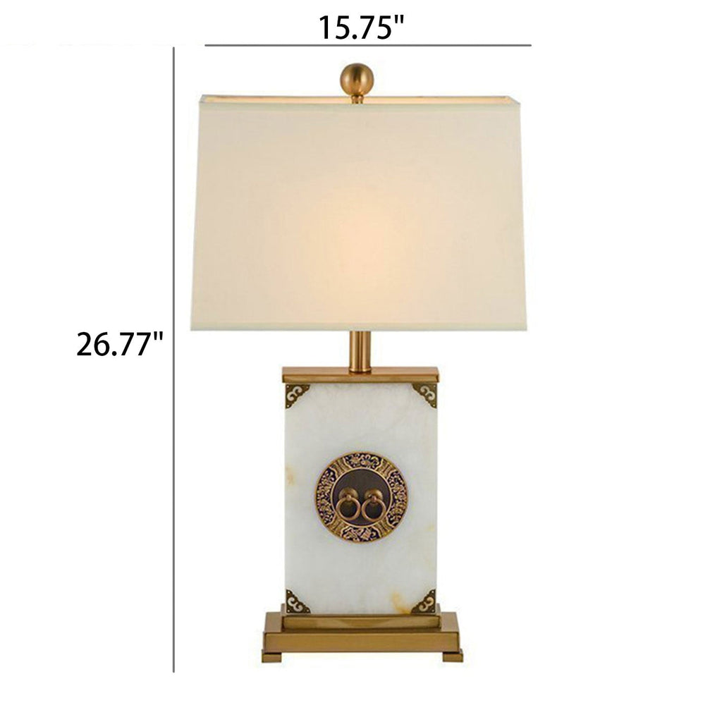 Lucite Copper Table Lamp