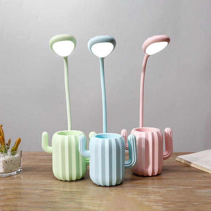 Foldable Cactus Design Eye Table Lamp