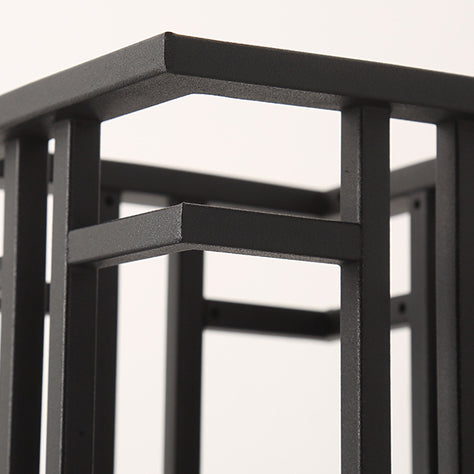 Square Iron Glass Garden Outdoor Light