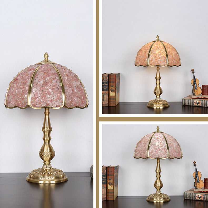 Umbrella Half Circle Full Table Lamp