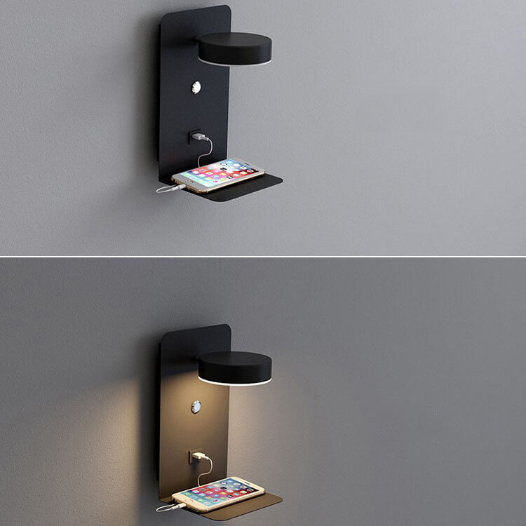 Iron Square Rechargeable Wall Lamp