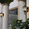 Aluminum Glass Cylinder Ripple Outdoor Light