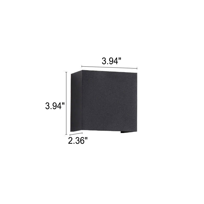 Pure Black Aluminum Angle Outdoor Light