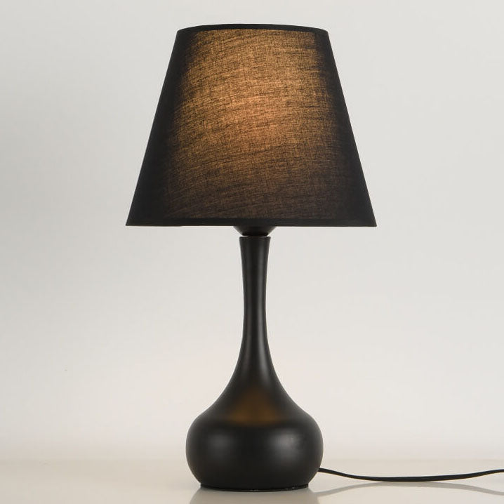 Pure Black White Iron Table Lamp