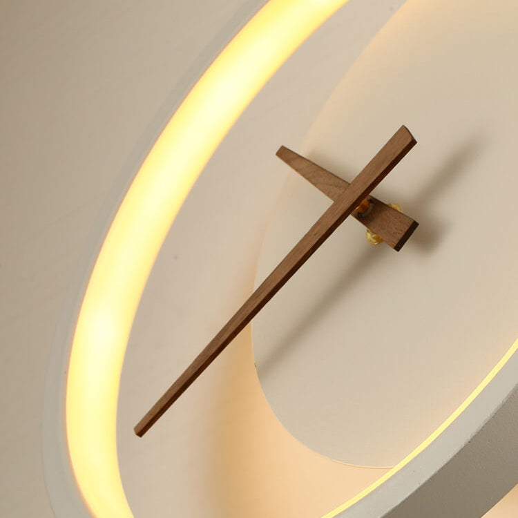 Clock Round Wall Lamp