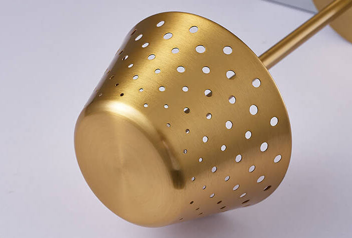 Perforated Wrought Iron Power-on Table Lamp