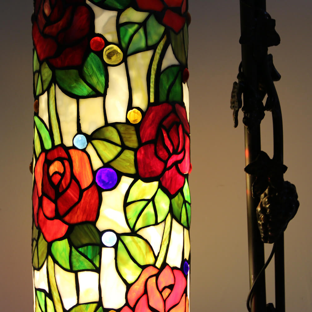 Glass Painted Table Lamp