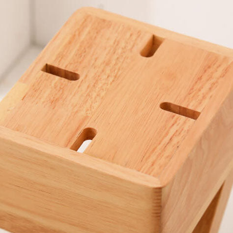 Solid Wood Geometric Hollow Table Lamp