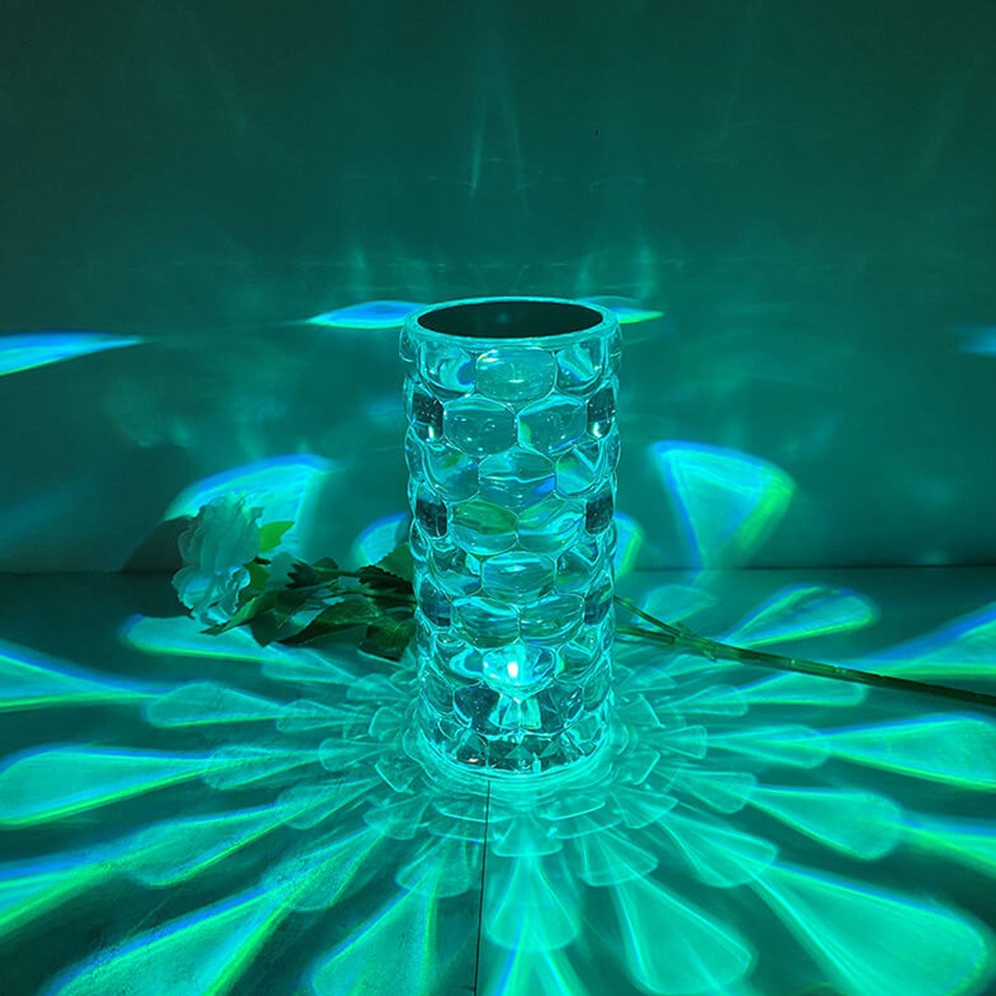Crystal Diamond Water Drop Table Lamp