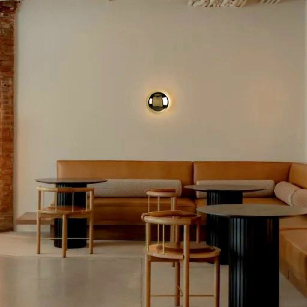 Meteorite Semicircle Metal Bedroom Wall Lamp
