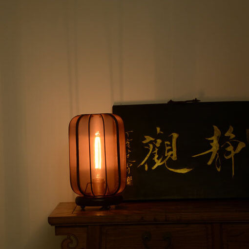 Zen Transparent Silk Lampshade Table Lamp