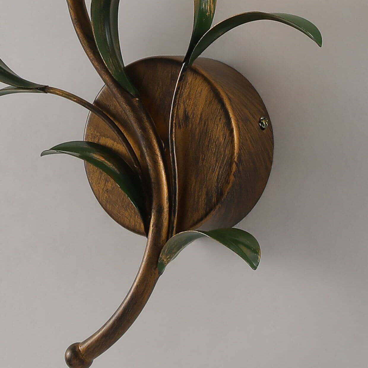 Glass Flower Wall Lamp