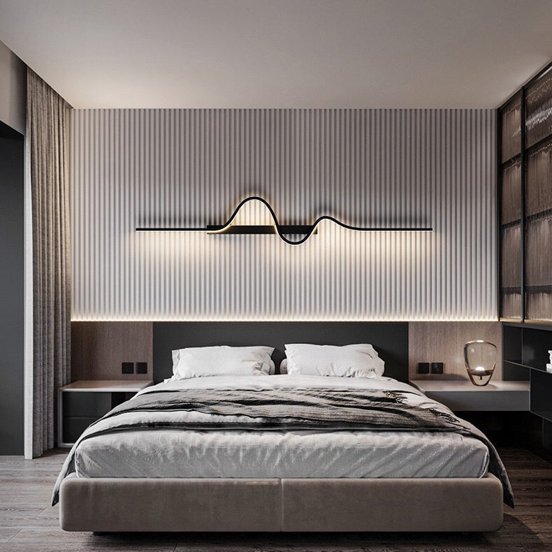 Aluminum Corrugated Strip Iron Wall Lamp