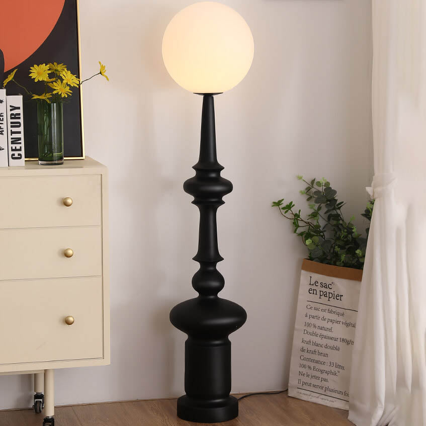 Sphere Roman Chess Column Floor Lamp