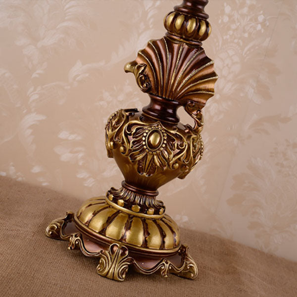 Fabric Tassel Resin Court Table Lamp