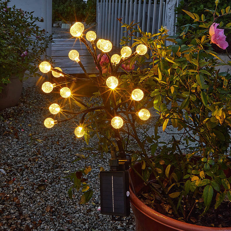 Solar Modern Simple Crystal Outdoor Light