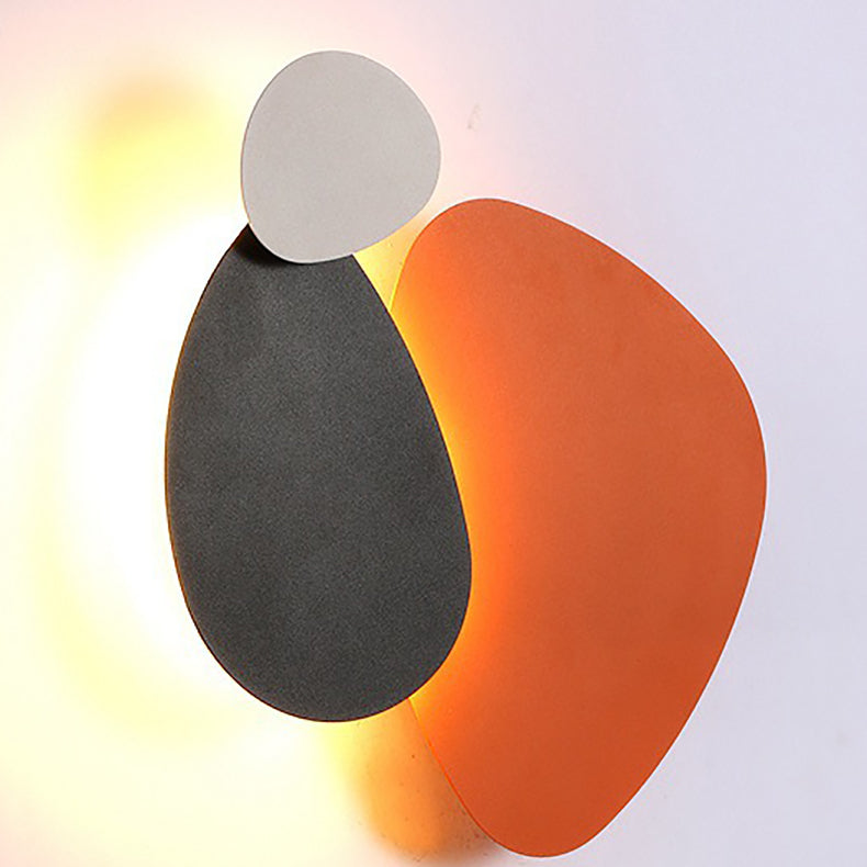 Geometric Iron Round Plate Wall Lamp