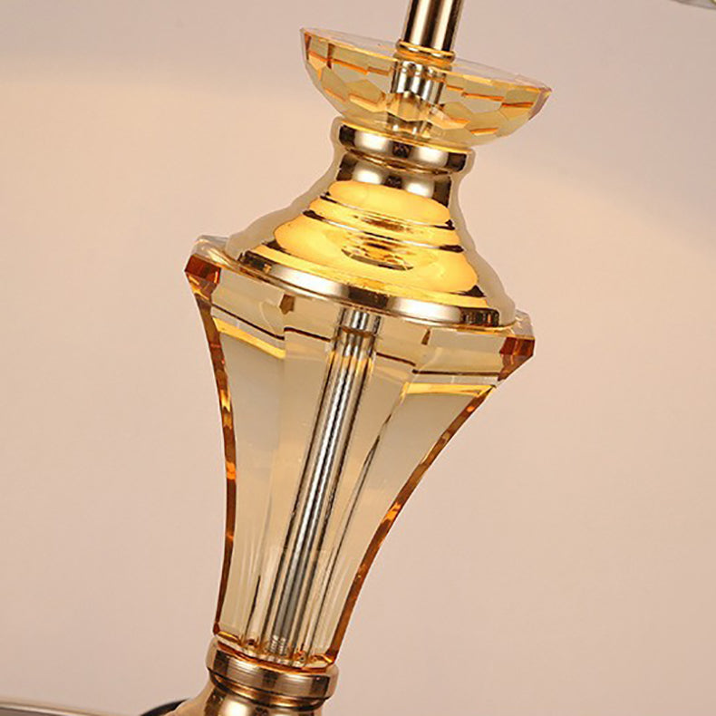 Cylinder Hardware Crystal Fabric Table Lamp
