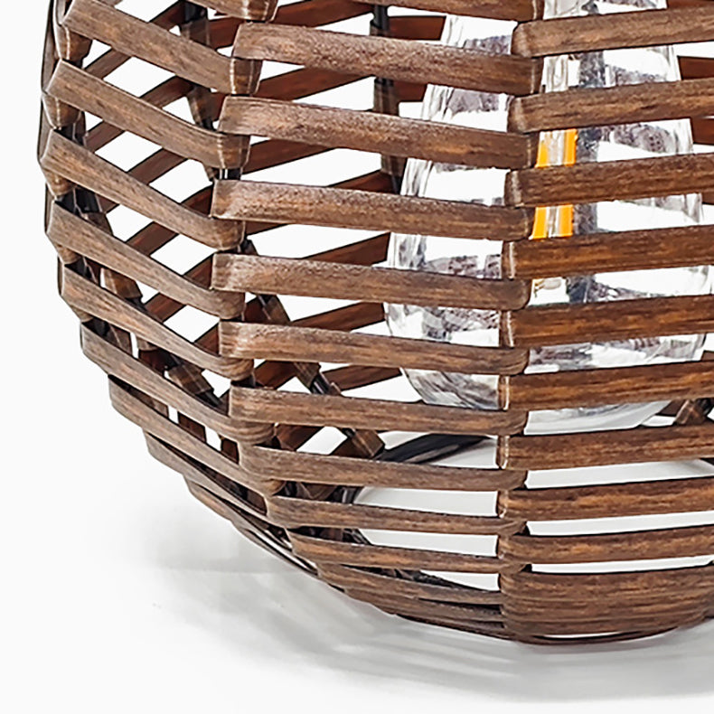 Round Iron Plastic Living Table Lamp