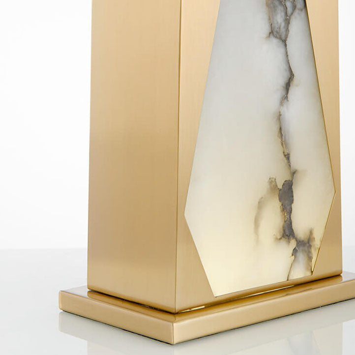 Lucite Fabric Metal Table Lamp