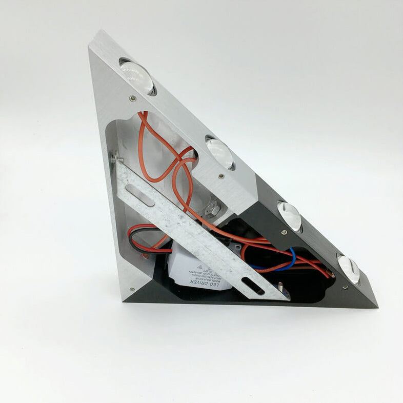 Aluminum Acrylic Stereo Triangle Wall Lamp
