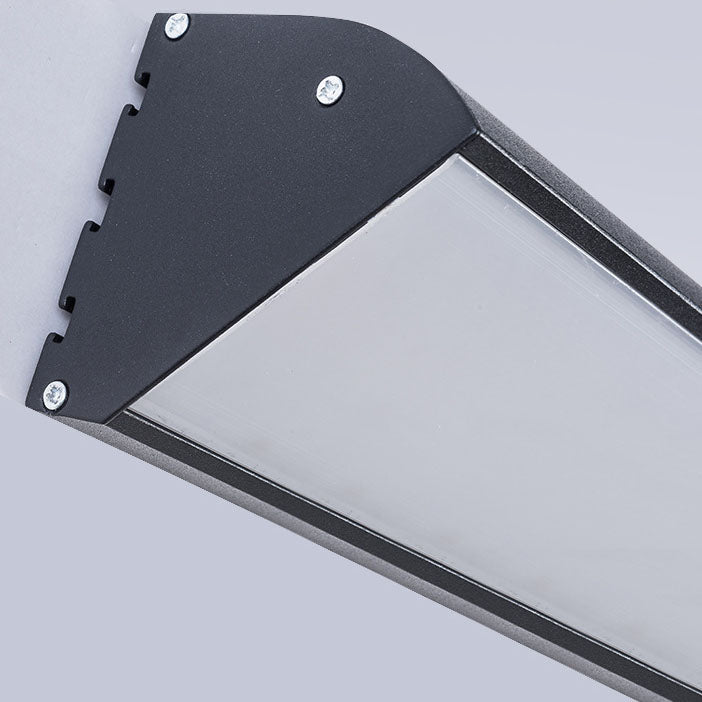 Rectangular Aluminum PC Patio Outdoor Light