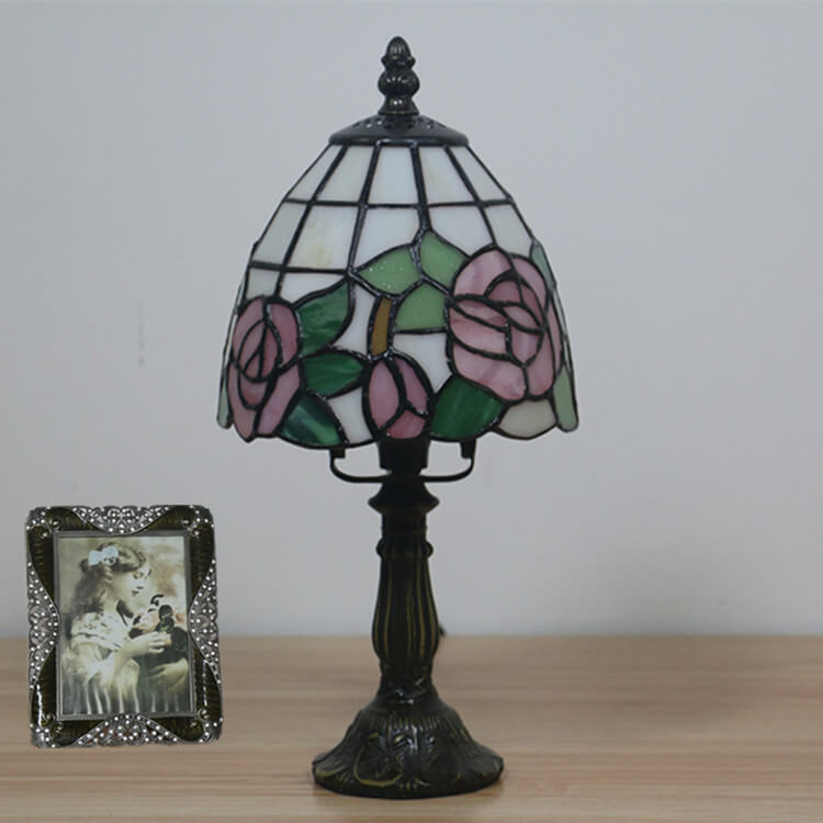 Style Stained Glass Cone Table Lamp