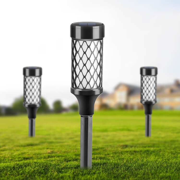 ABS Weaving Cylindrical Cage Outdoor Light