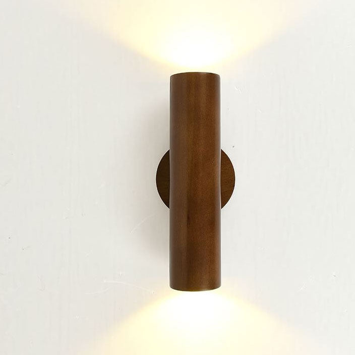 Warm Solid Wood Strip Wall Lamp