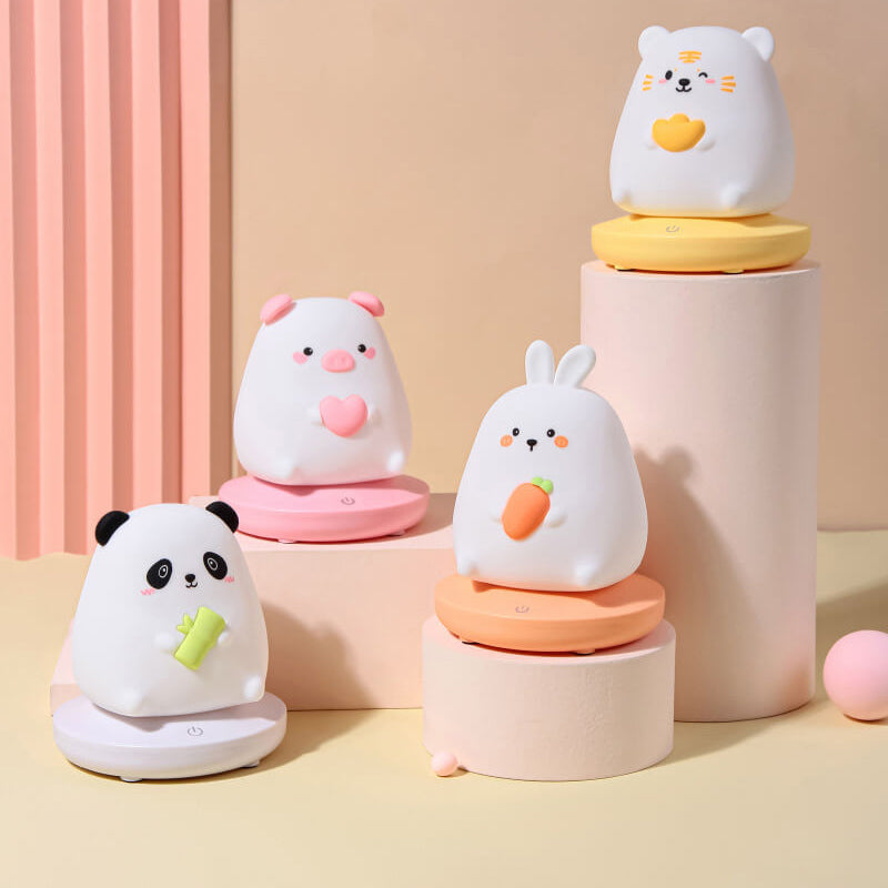 Silicone Animal Rechargeable Night Table Lamp
