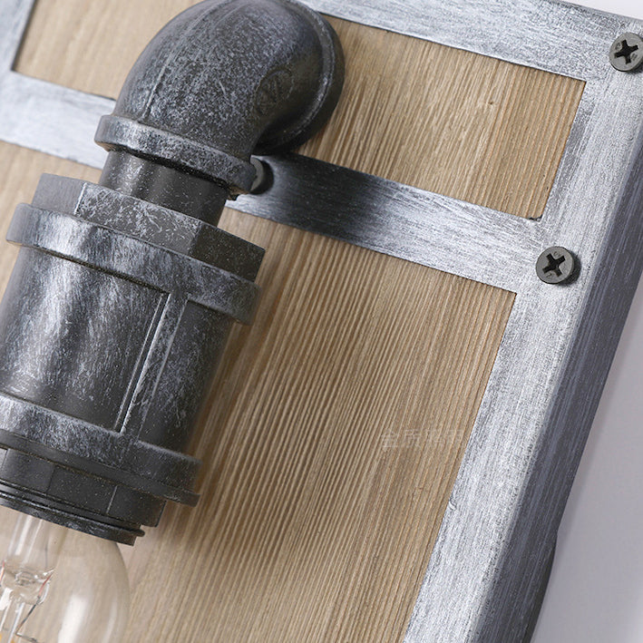 Wood Cage Wall Lamp