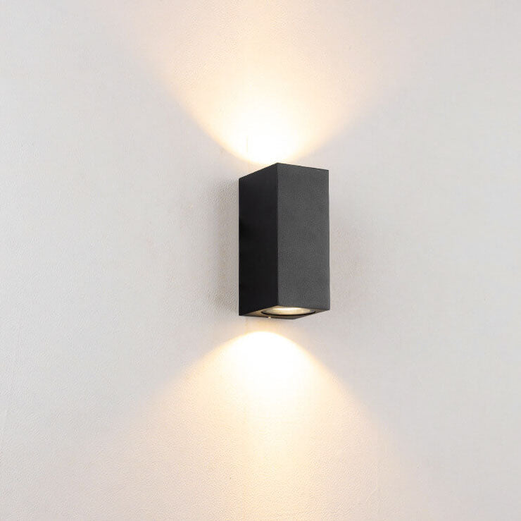 Aluminum Glass Cylinder 2-Light Outdoor Light