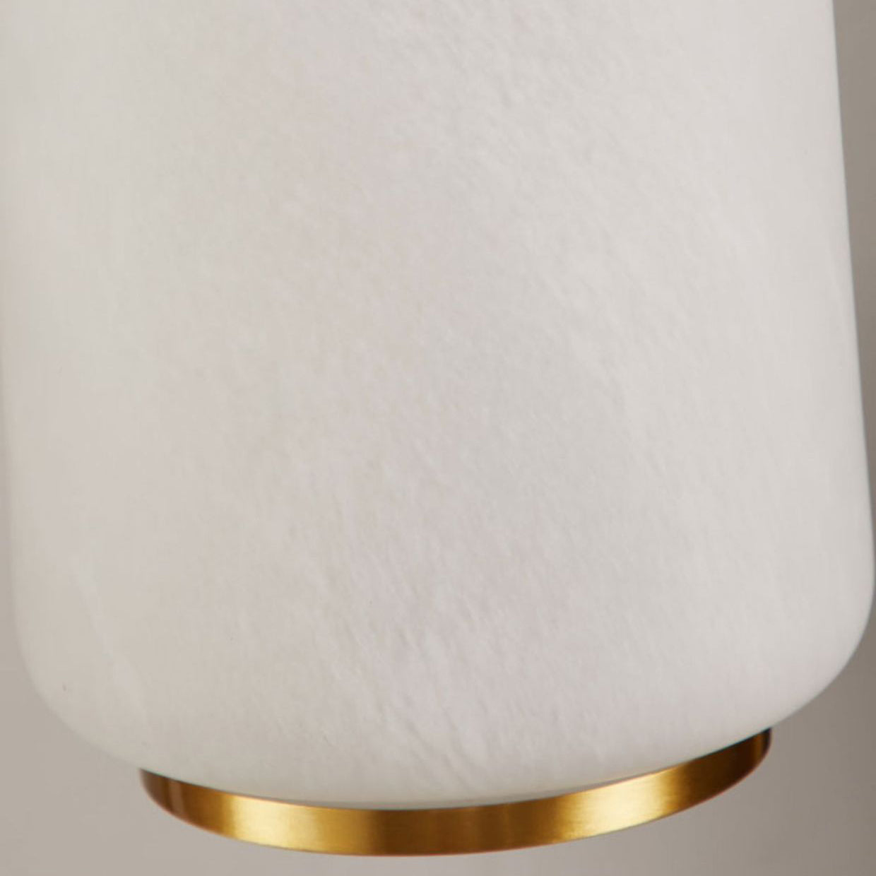 Lotus Cylinder Copper Glass Table Lamp