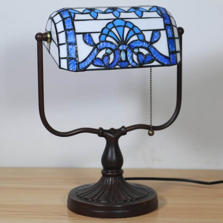 Floral Butterfly Stained Glass Table Lamp