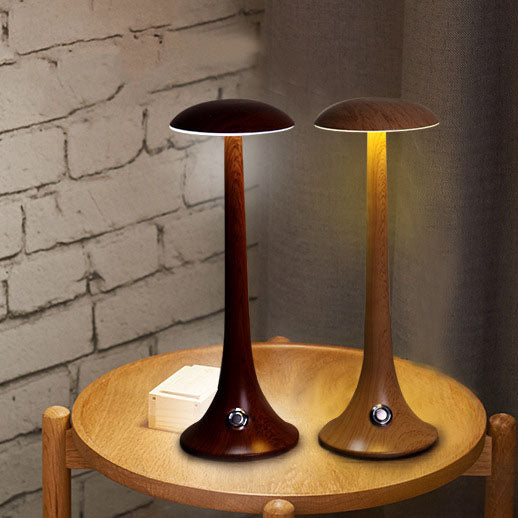 Wood Grain Iron Acrylic Table Lamp