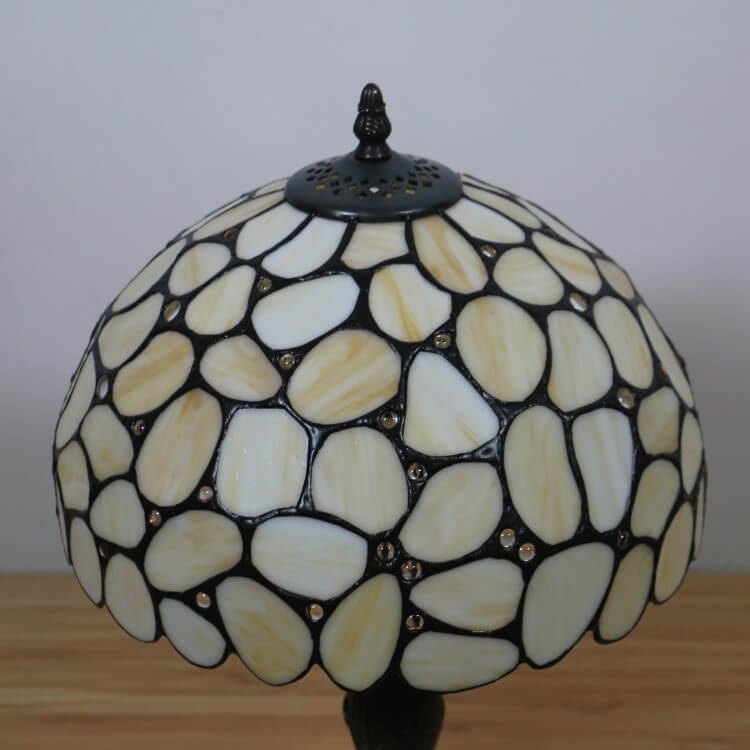 Pebbles Flower Stained Glass Table Lamp
