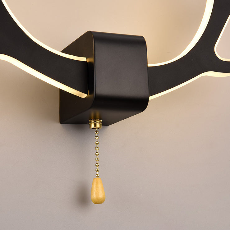 Acrylic Antler Shape Wall Lamp