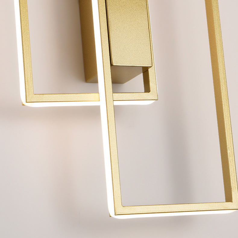 Rectangle Line Iron Silicone Wall Lamp
